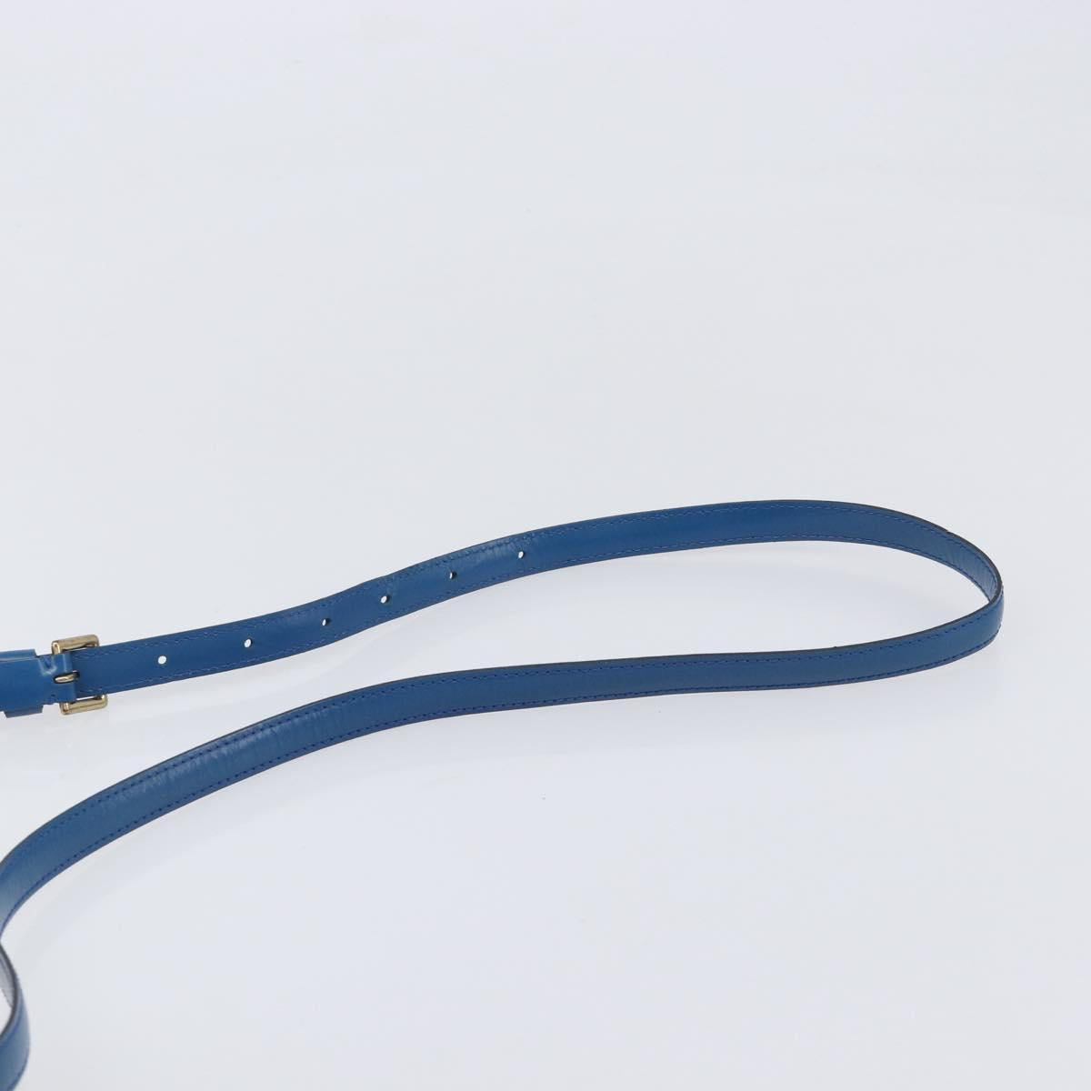 LOUIS VUITTON Epi June Feuille Shoulder Bag Blue M52155 LV Auth 206872A