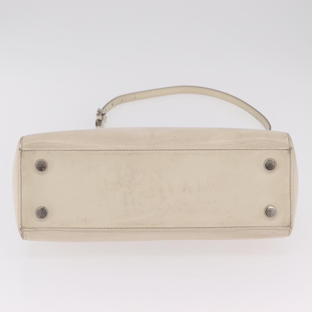 LOUIS VUITTON Epi Blair MM Hand Bag 2way White Yvoire M40330 LV Auth 206873