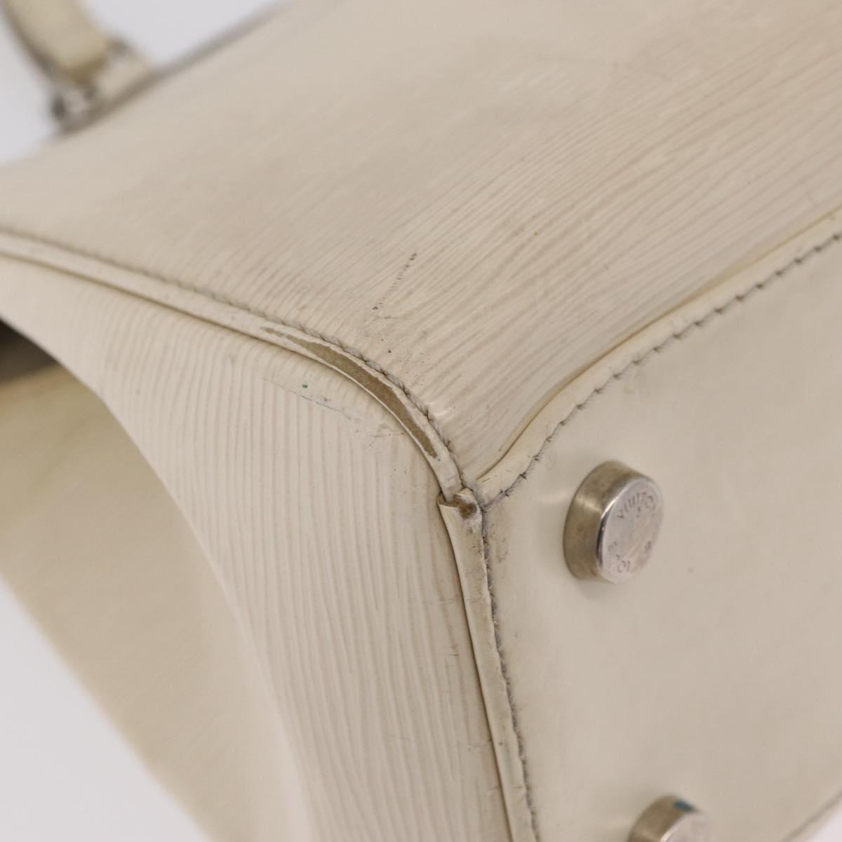 LOUIS VUITTON Epi Blair MM Hand Bag 2way White Yvoire M40330 LV Auth 206873