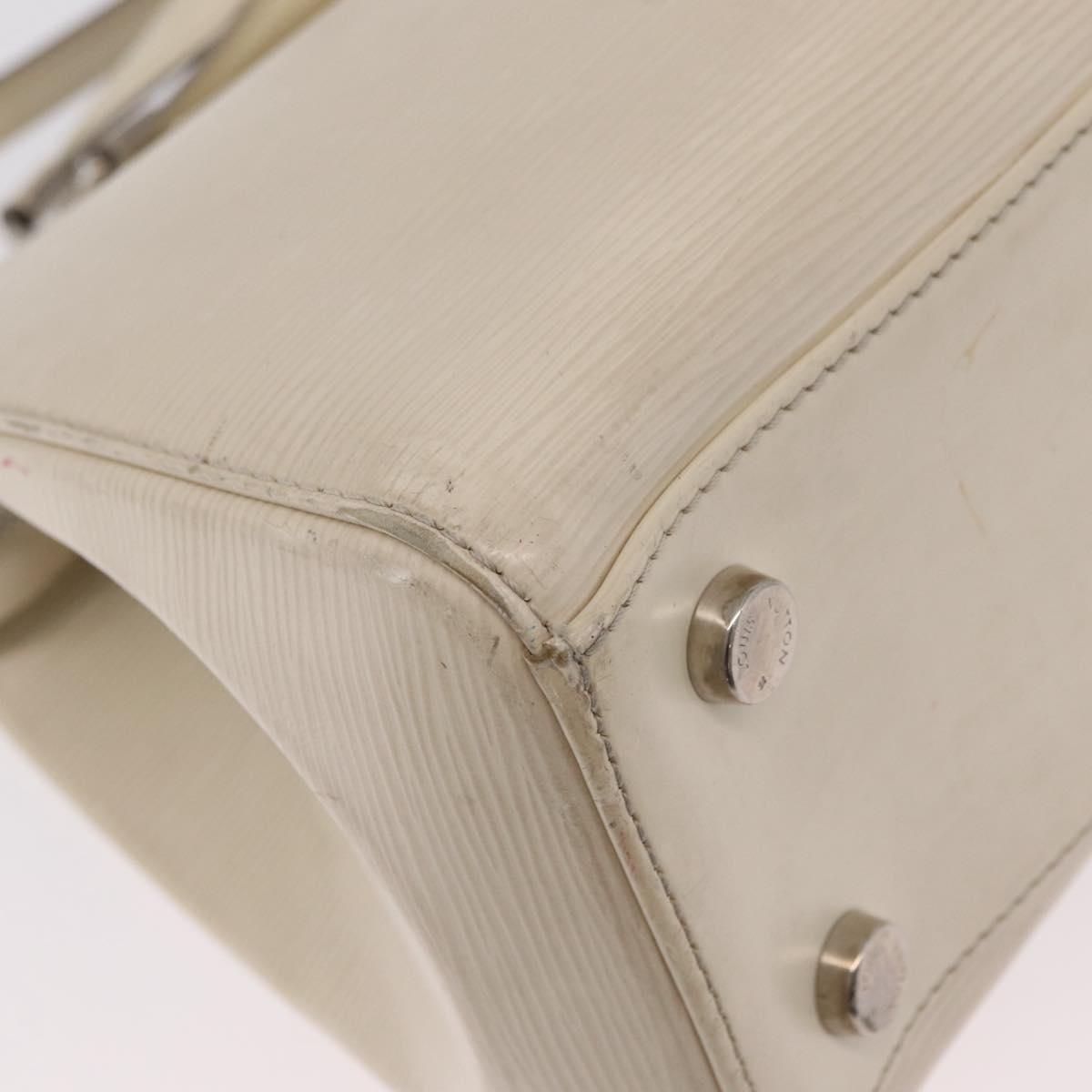 LOUIS VUITTON Epi Blair MM Hand Bag 2way White Yvoire M40330 LV Auth 206873