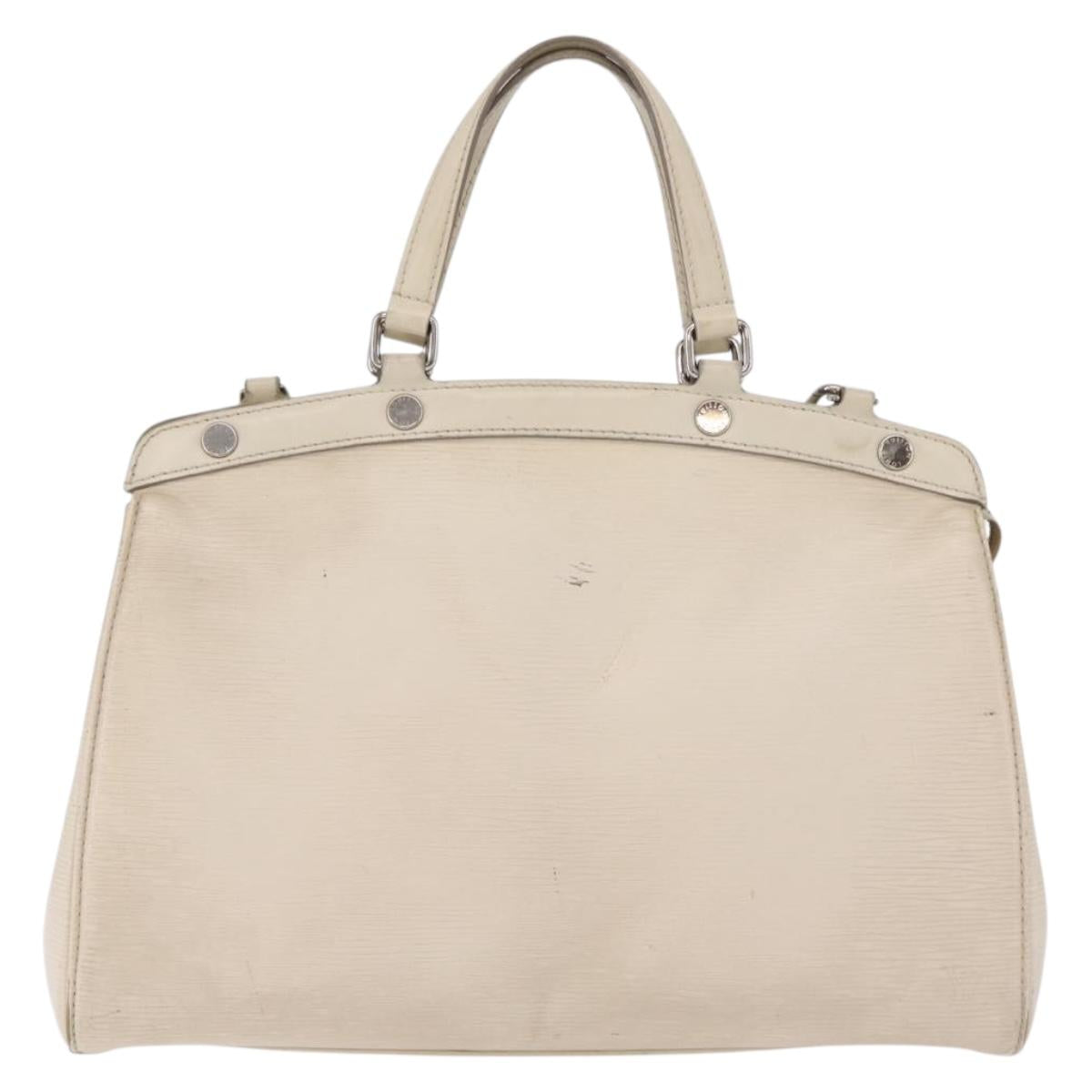 LOUIS VUITTON Epi Blair MM Hand Bag 2way White Yvoire M40330 LV Auth 206873