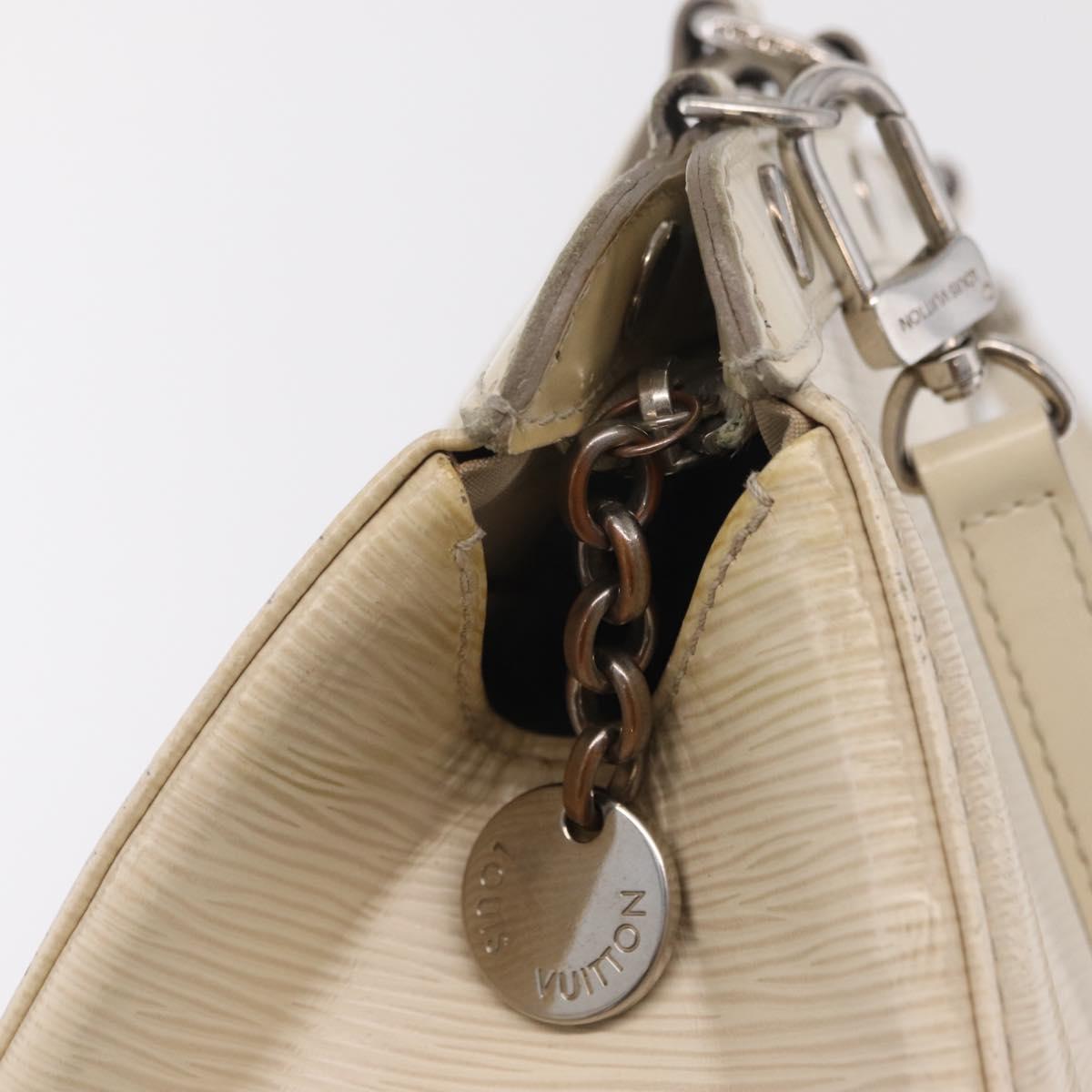 LOUIS VUITTON Epi Blair MM Hand Bag 2way White Yvoire M40330 LV Auth 206873