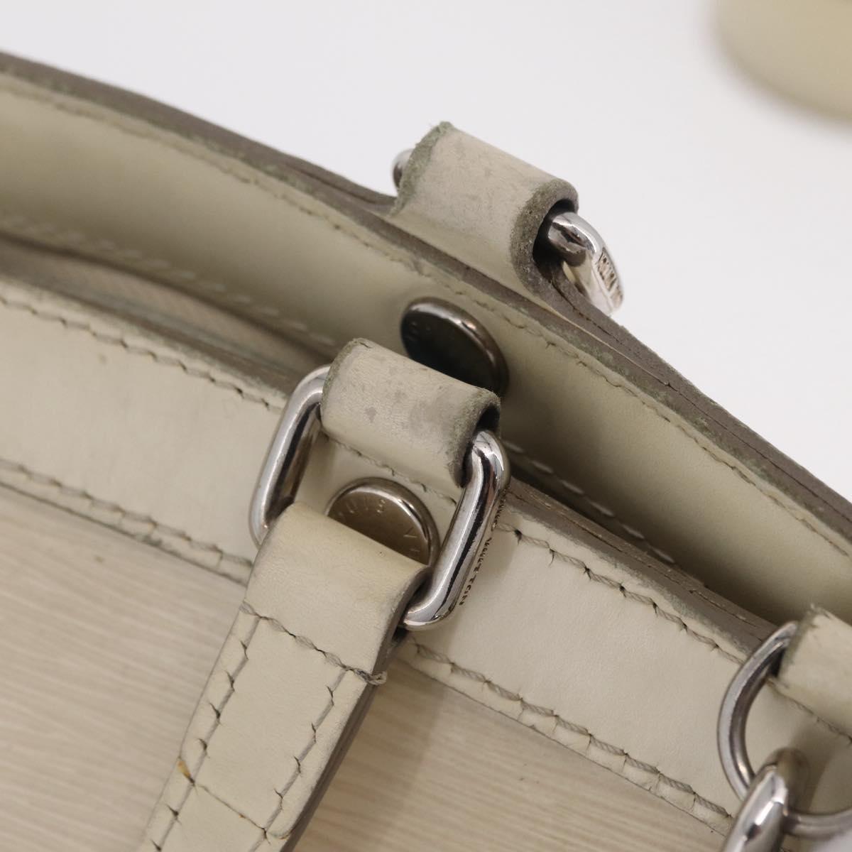 LOUIS VUITTON Epi Blair MM Hand Bag 2way White Yvoire M40330 LV Auth 206873