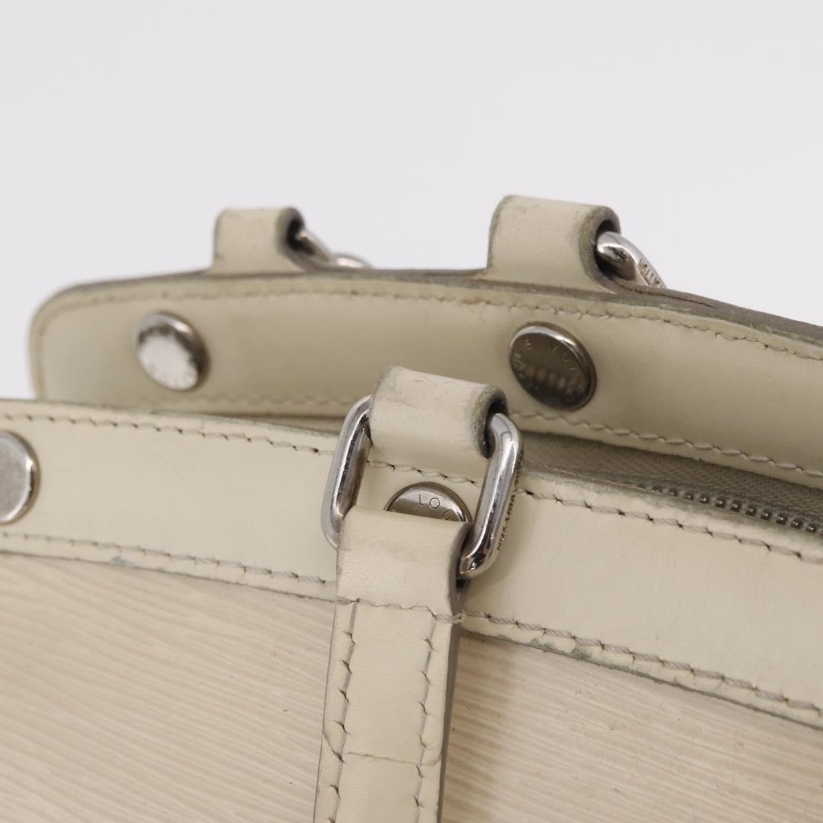 LOUIS VUITTON Epi Blair MM Hand Bag 2way White Yvoire M40330 LV Auth 206873
