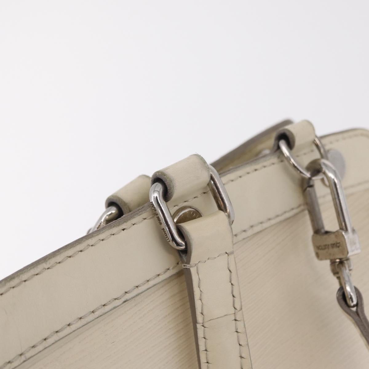LOUIS VUITTON Epi Blair MM Hand Bag 2way White Yvoire M40330 LV Auth 206873