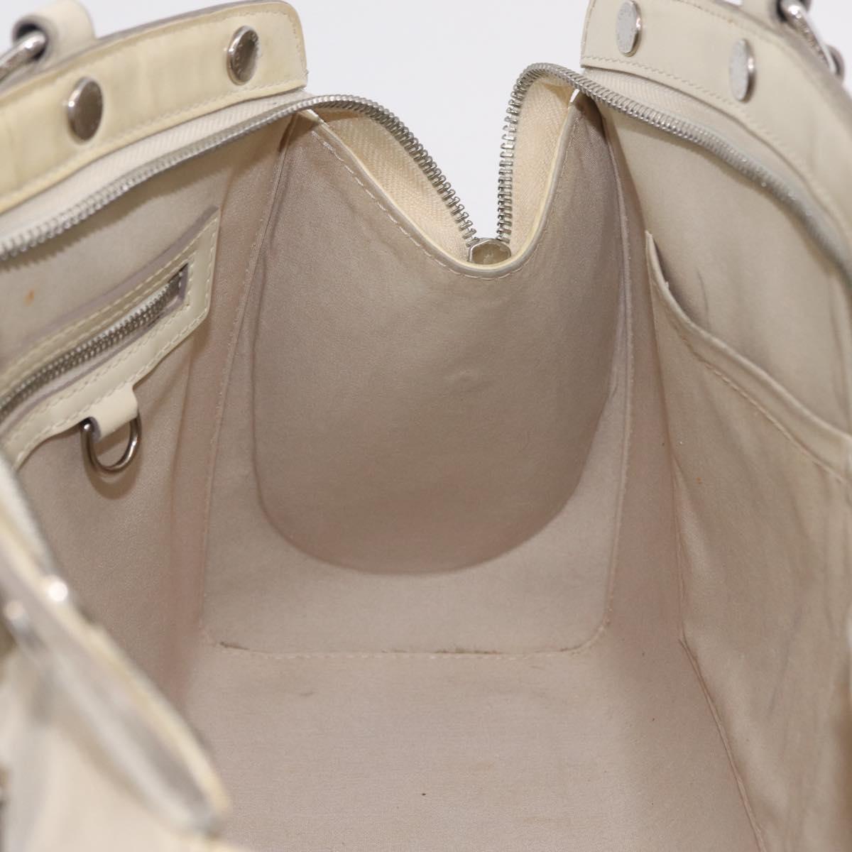 LOUIS VUITTON Epi Blair MM Hand Bag 2way White Yvoire M40330 LV Auth 206873