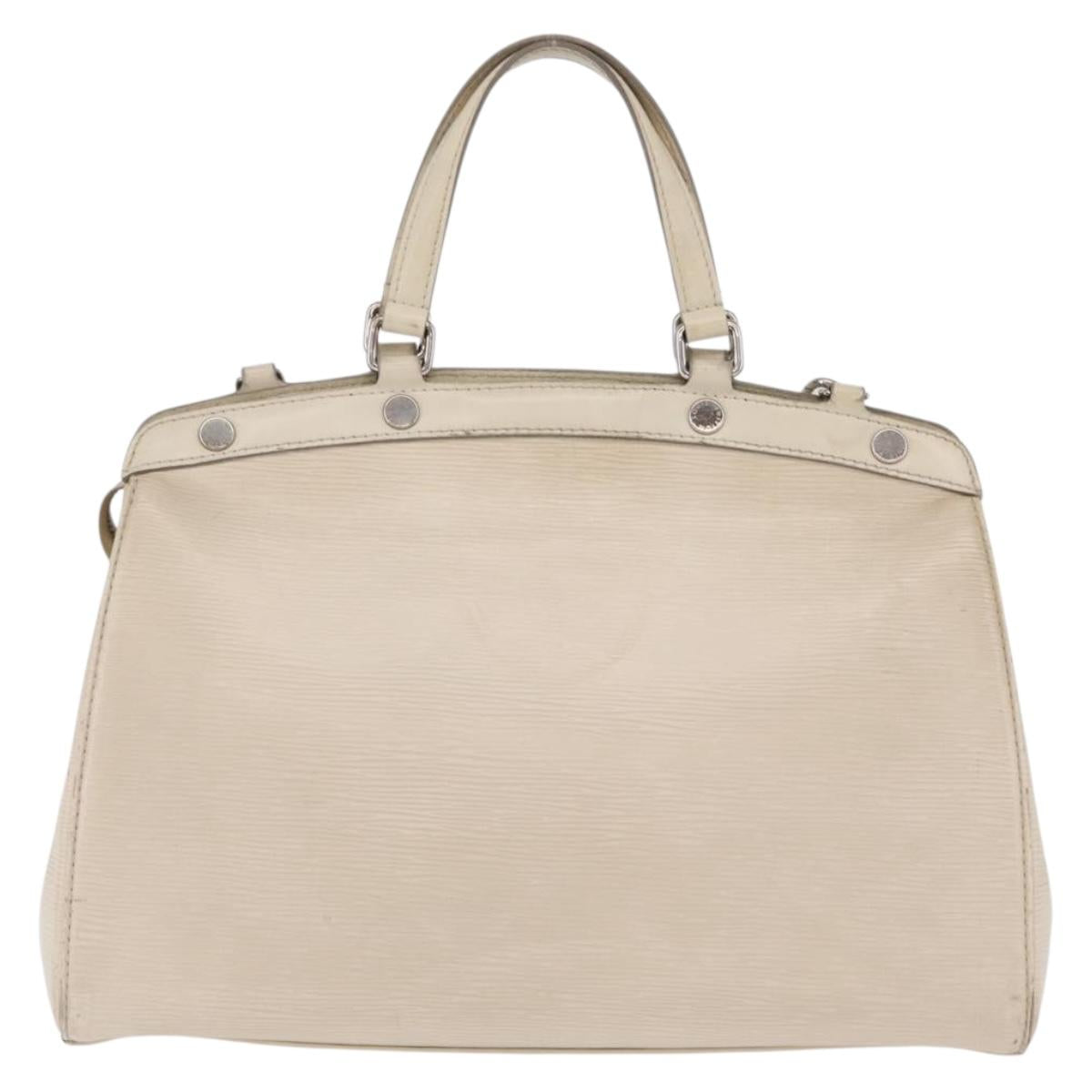 LOUIS VUITTON Epi Blair MM Hand Bag 2way White Yvoire M40330 LV Auth 206873