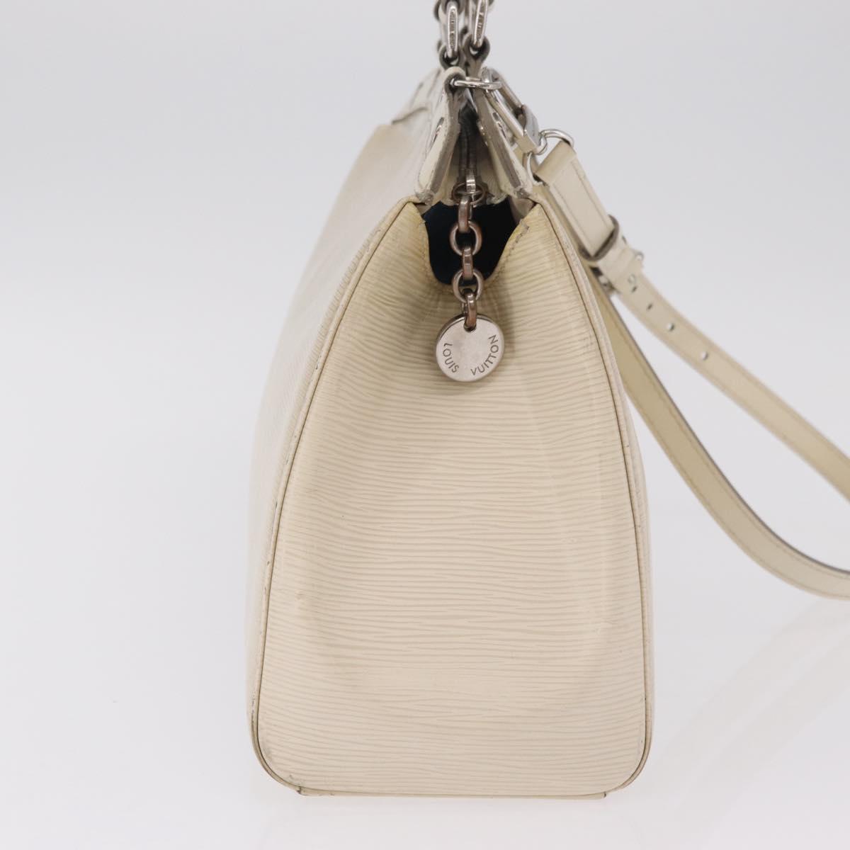 LOUIS VUITTON Epi Blair MM Hand Bag 2way White Yvoire M40330 LV Auth 206873