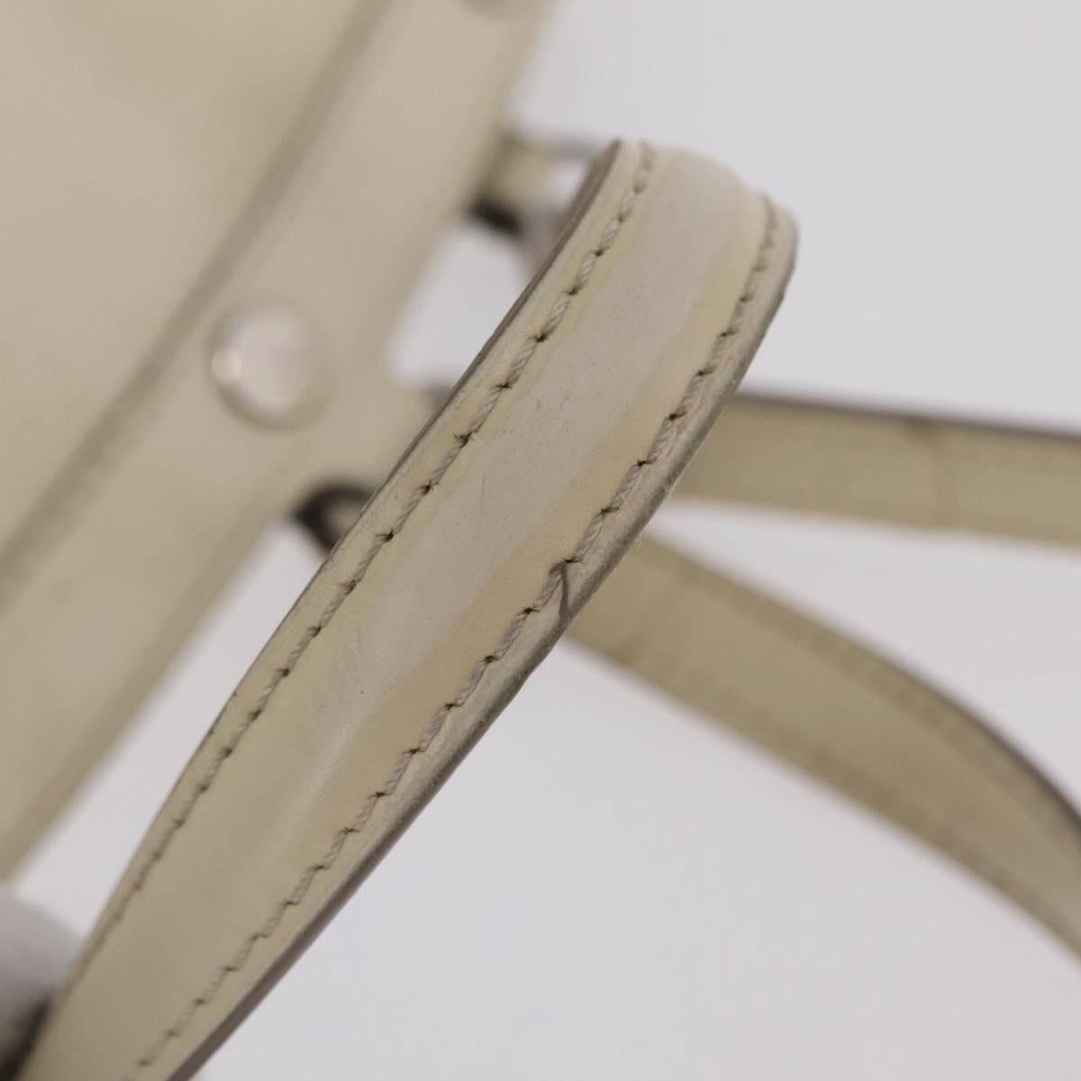LOUIS VUITTON Epi Blair MM Hand Bag 2way White Yvoire M40330 LV Auth 206873