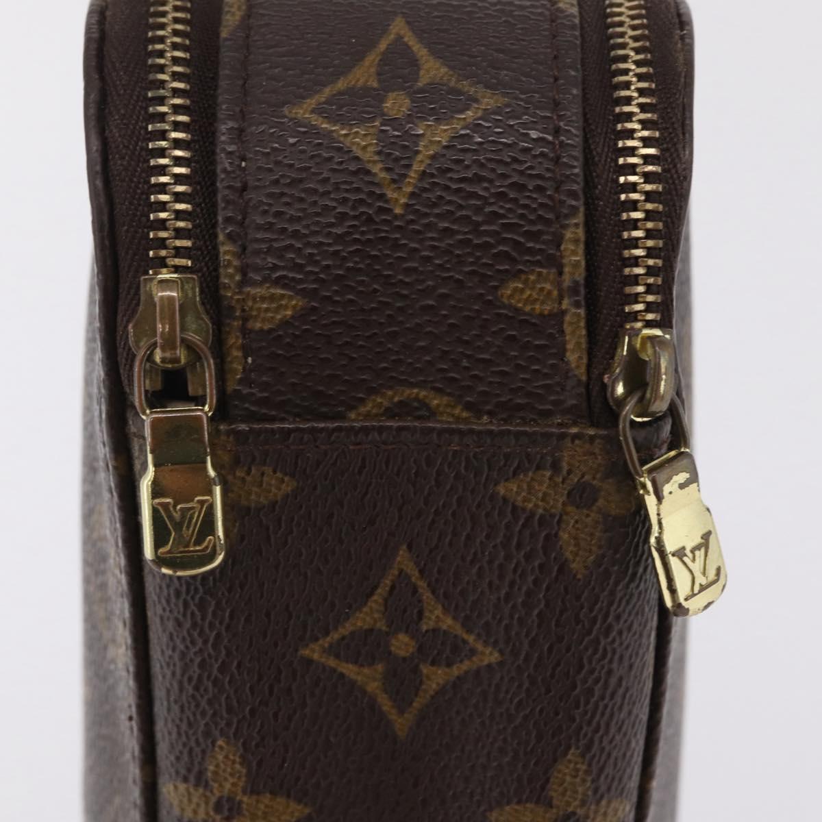 LOUIS VUITTON Monogram Trousse Brush PM Cosmetic Pouch M47510 LV Auth 206874