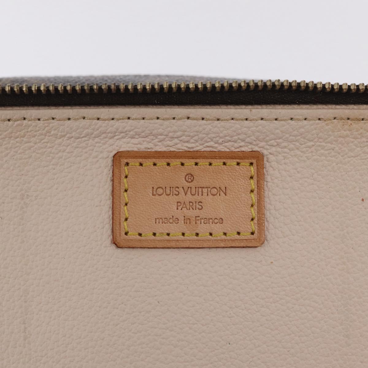 LOUIS VUITTON Monogram Trousse Brush PM Cosmetic Pouch M47510 LV Auth 206874