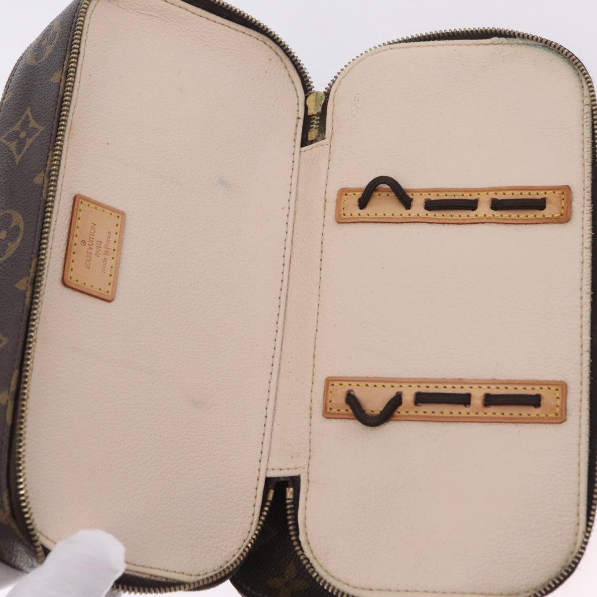 LOUIS VUITTON Monogram Trousse Brush PM Cosmetic Pouch M47510 LV Auth 206874