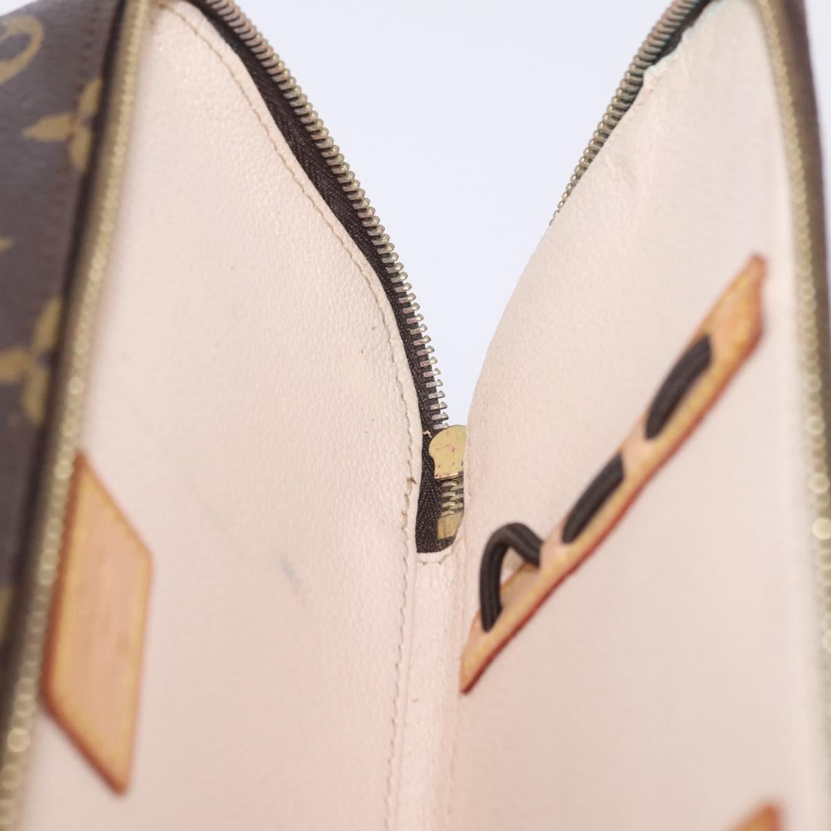 LOUIS VUITTON Monogram Trousse Brush PM Cosmetic Pouch M47510 LV Auth 206874