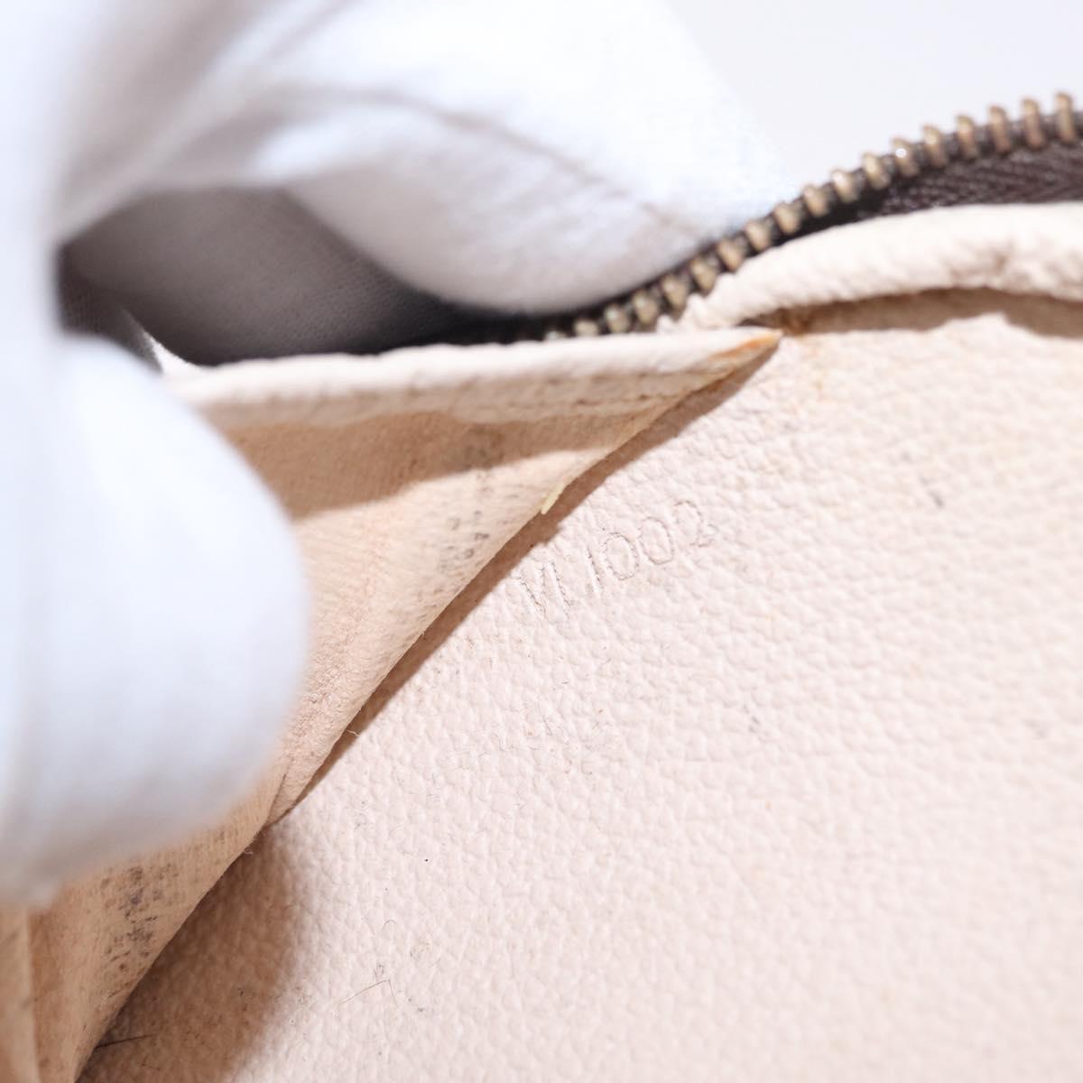 LOUIS VUITTON Monogram Trousse Brush PM Cosmetic Pouch M47510 LV Auth 206874