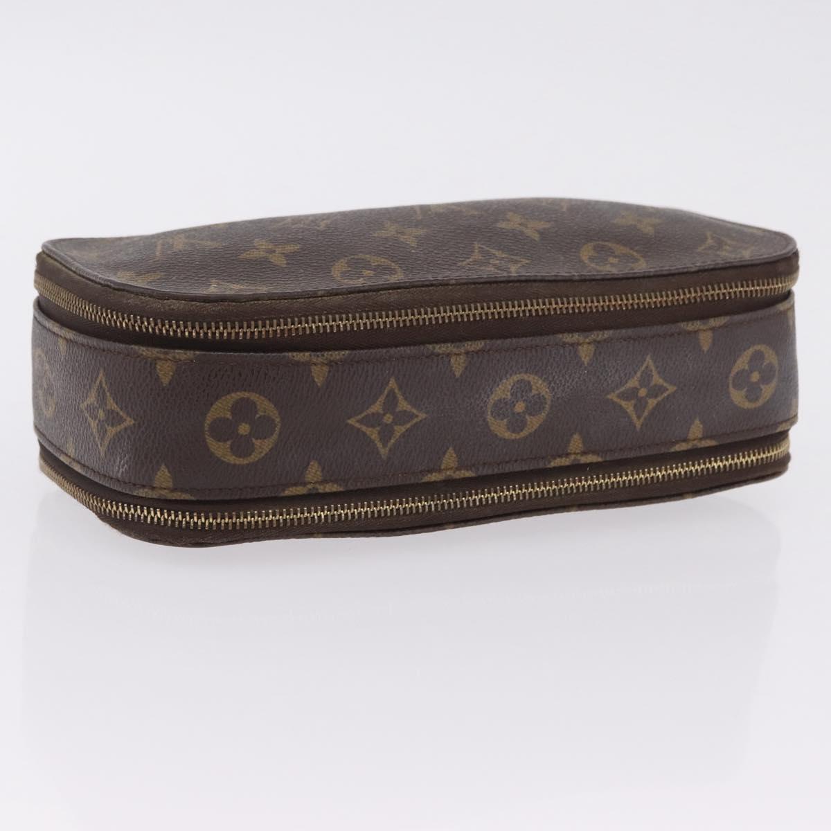 LOUIS VUITTON Monogram Trousse Brush PM Cosmetic Pouch M47510 LV Auth 206874
