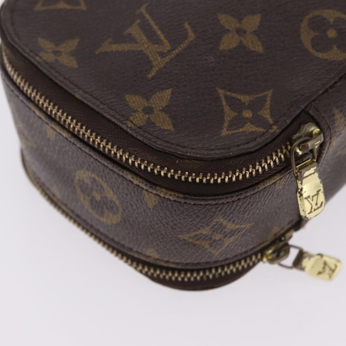 LOUIS VUITTON Monogram Trousse Brush PM Cosmetic Pouch M47510 LV Auth 206874