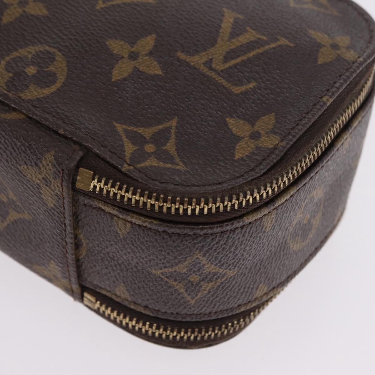 LOUIS VUITTON Monogram Trousse Brush PM Cosmetic Pouch M47510 LV Auth 206874