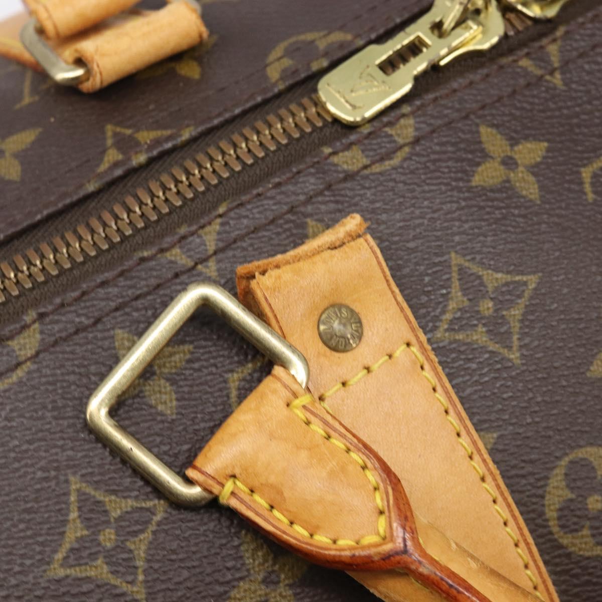 LOUIS VUITTON Monogram Keepall 55 Boston Bag M41424 LV Auth 206875
