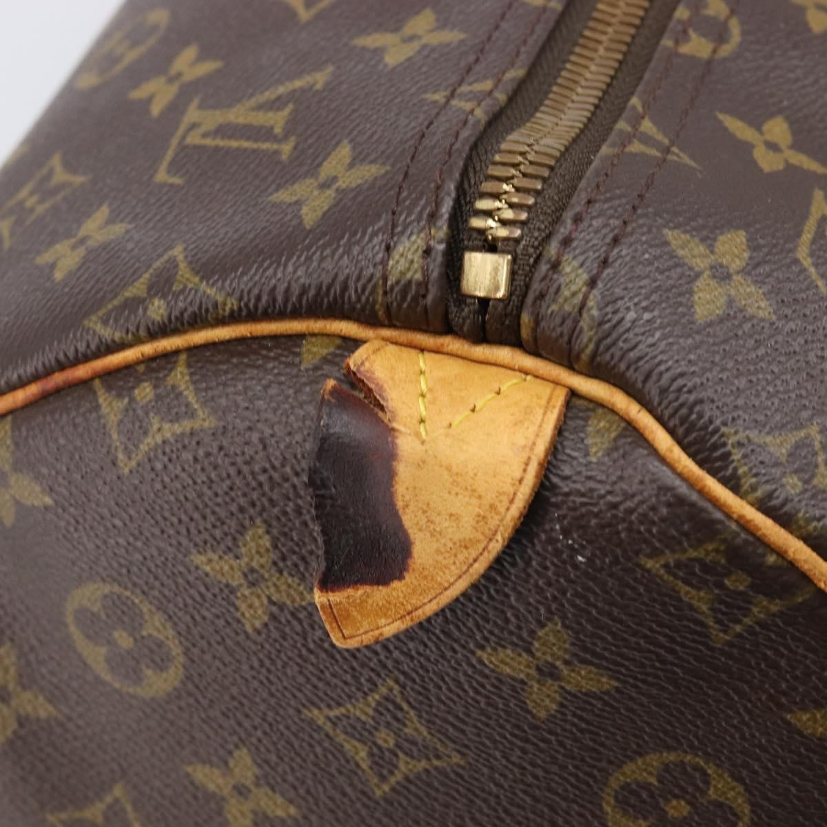 LOUIS VUITTON Monogram Keepall 55 Boston Bag M41424 LV Auth 206875