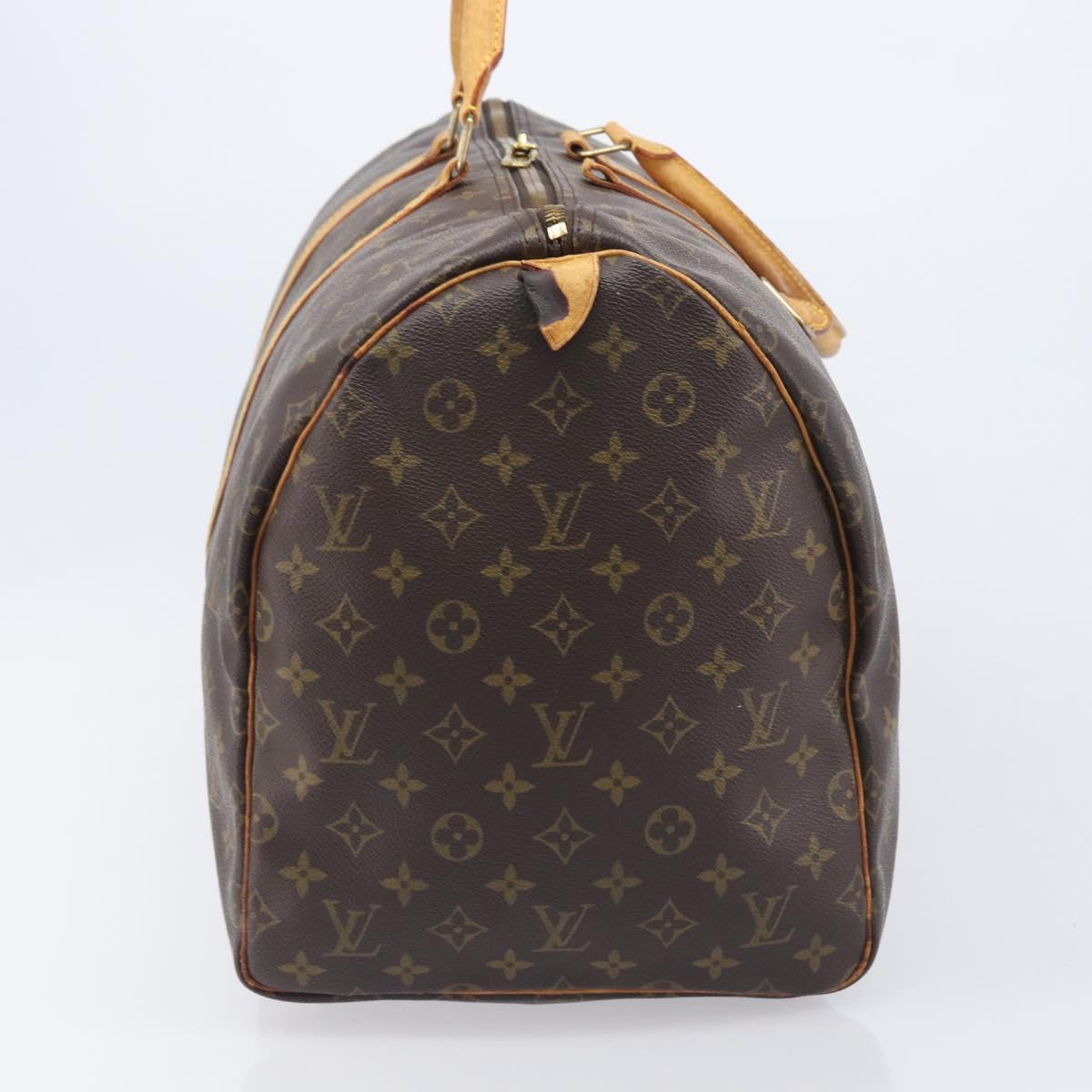 LOUIS VUITTON Monogram Keepall 55 Boston Bag M41424 LV Auth 206875