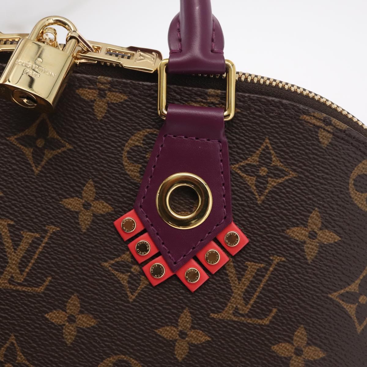 LOUIS VUITTON Monogram Totem Alma PM Hand Bag Purple LV Auth 206881SAM