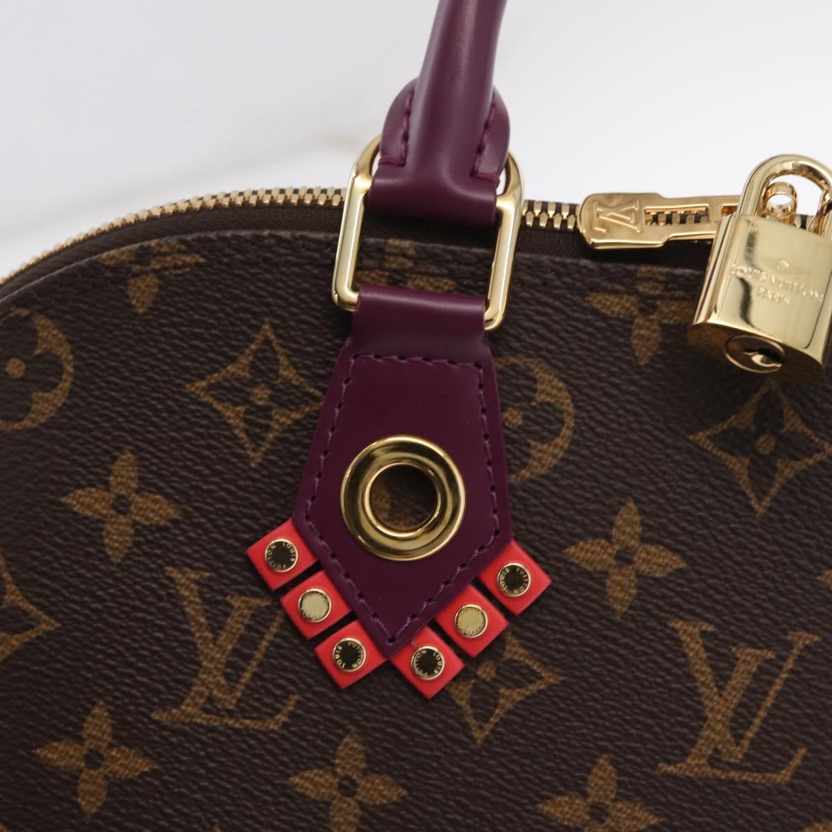 LOUIS VUITTON Monogram Totem Alma PM Hand Bag Purple LV Auth 206881SAM