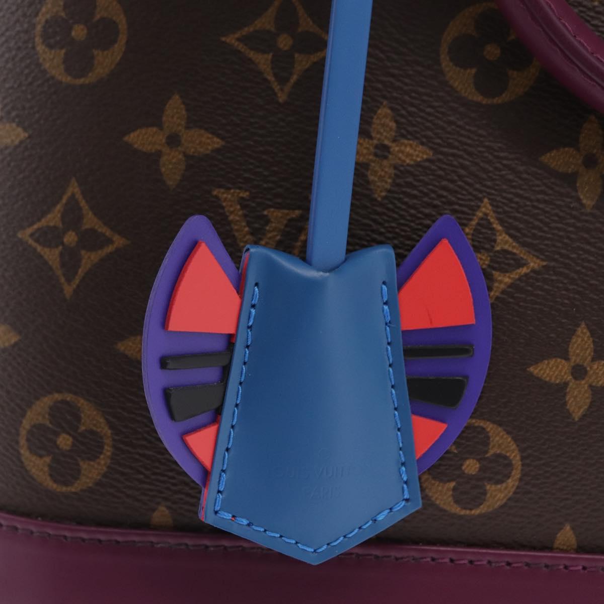 LOUIS VUITTON Monogram Totem Alma PM Hand Bag Purple LV Auth 206881SAM