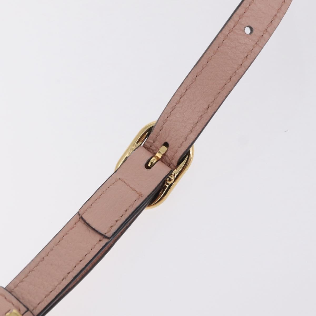 GUCCI Web Sherry Line Shoulder Bag Vinyl Clear Gold 517350 Auth 206888