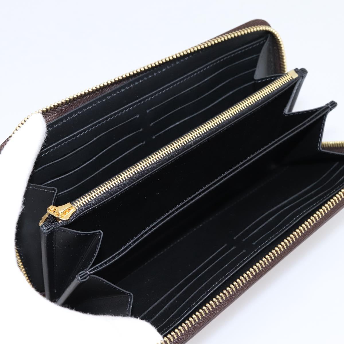 LOUIS VUITTON Damier Ebene Transformed Zippy Long Wallet M63490 LV Auth 206899M