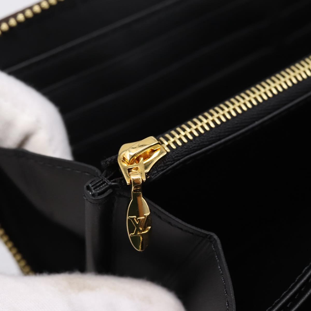 LOUIS VUITTON Damier Ebene Transformed Zippy Long Wallet M63490 LV Auth 206899M