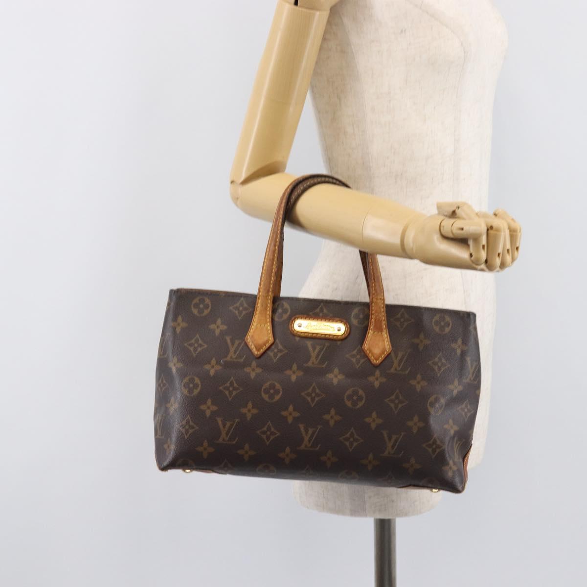 LOUIS VUITTON Monogram Wilshire PM Hand Bag M45643 LV Auth 206912