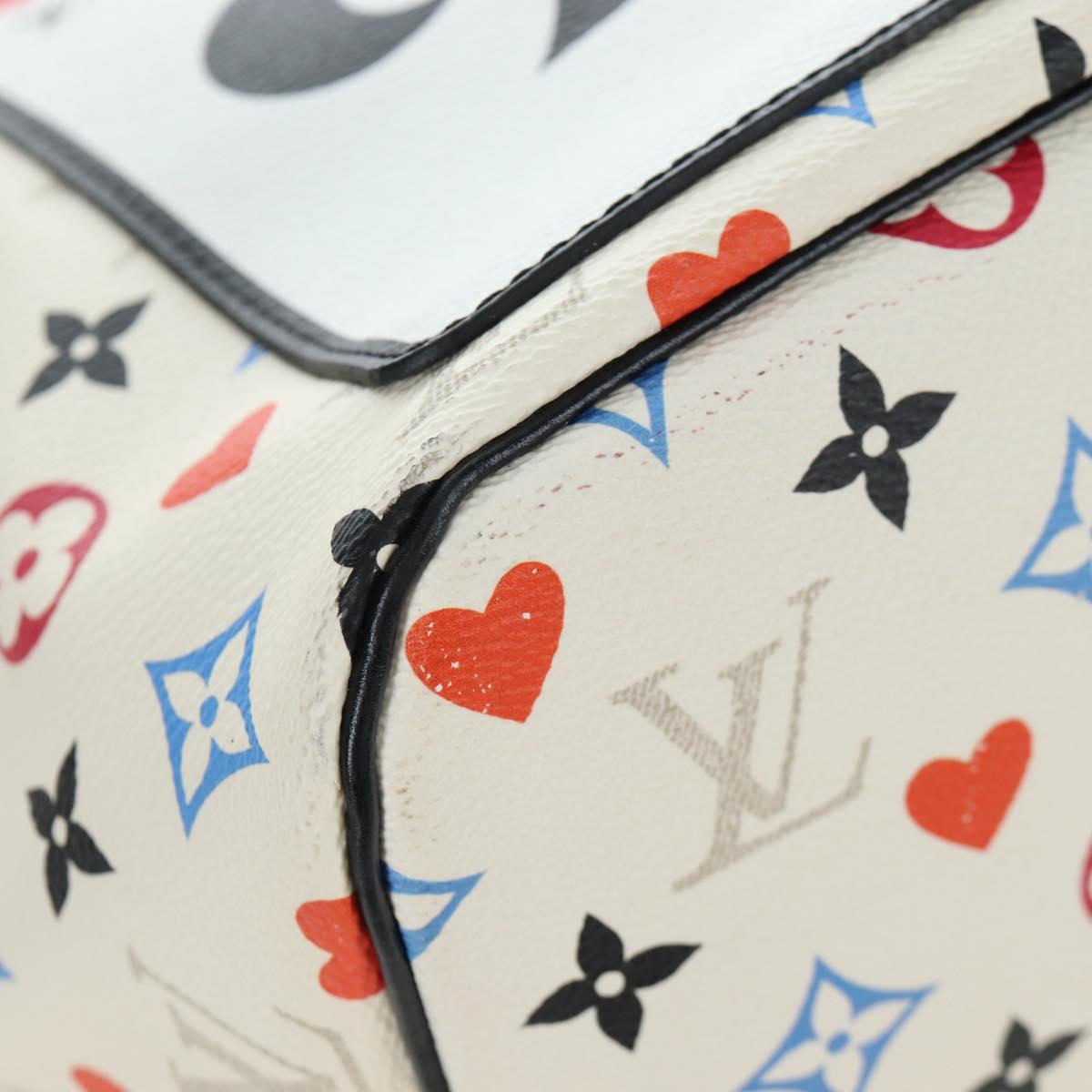 LOUIS VUITTON Monogram game Neverfull MM Bag Multicolor M57462 LV Auth 206917SAM