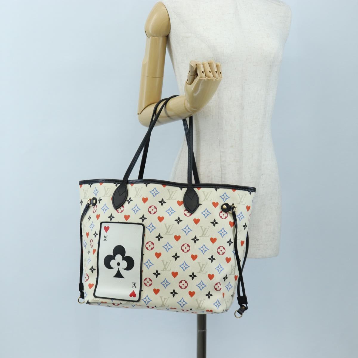 LOUIS VUITTON Monogram game Neverfull MM Bag Multicolor M57462 LV Auth 206917SAM