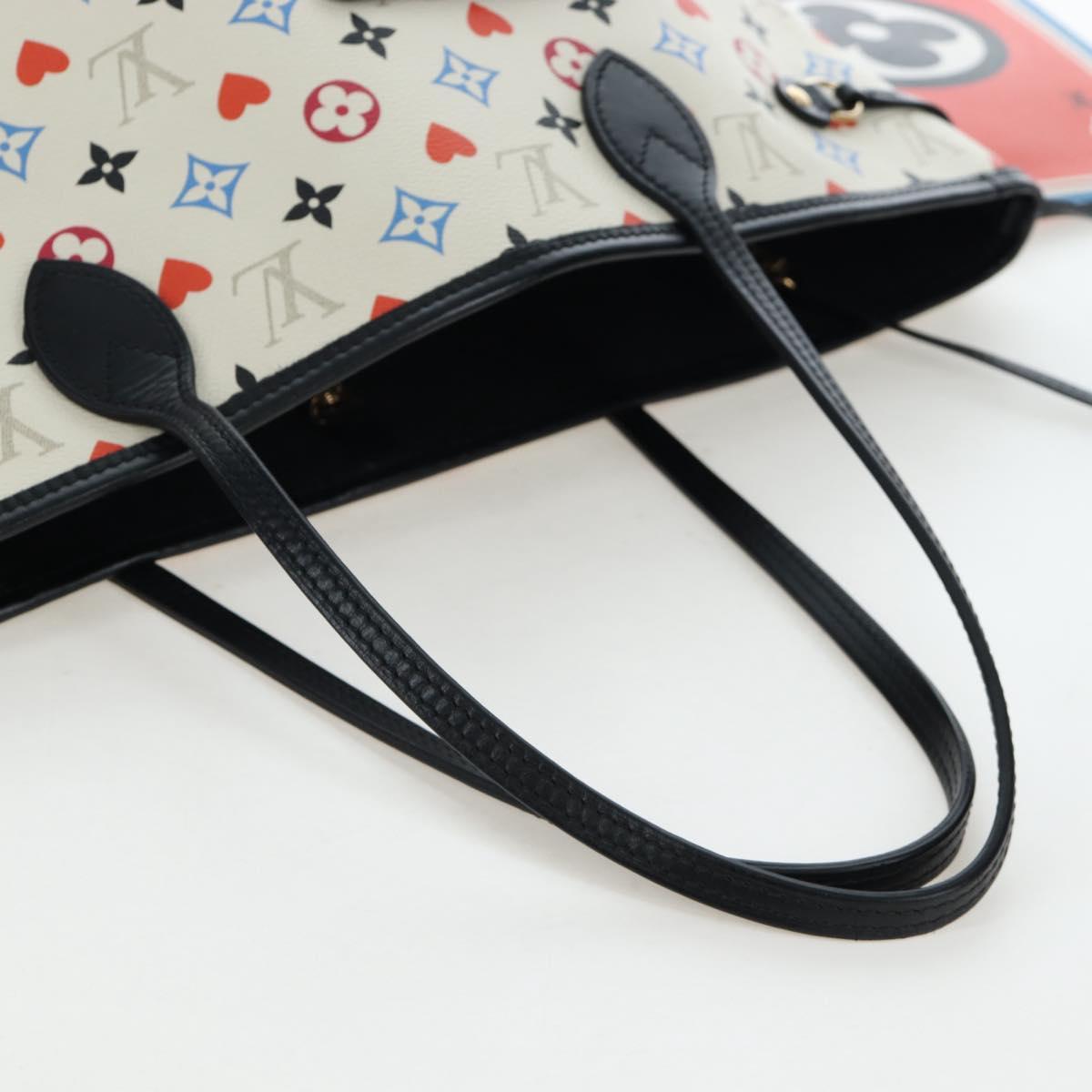 LOUIS VUITTON Monogram game Neverfull MM Bag Multicolor M57462 LV Auth 206917SAM