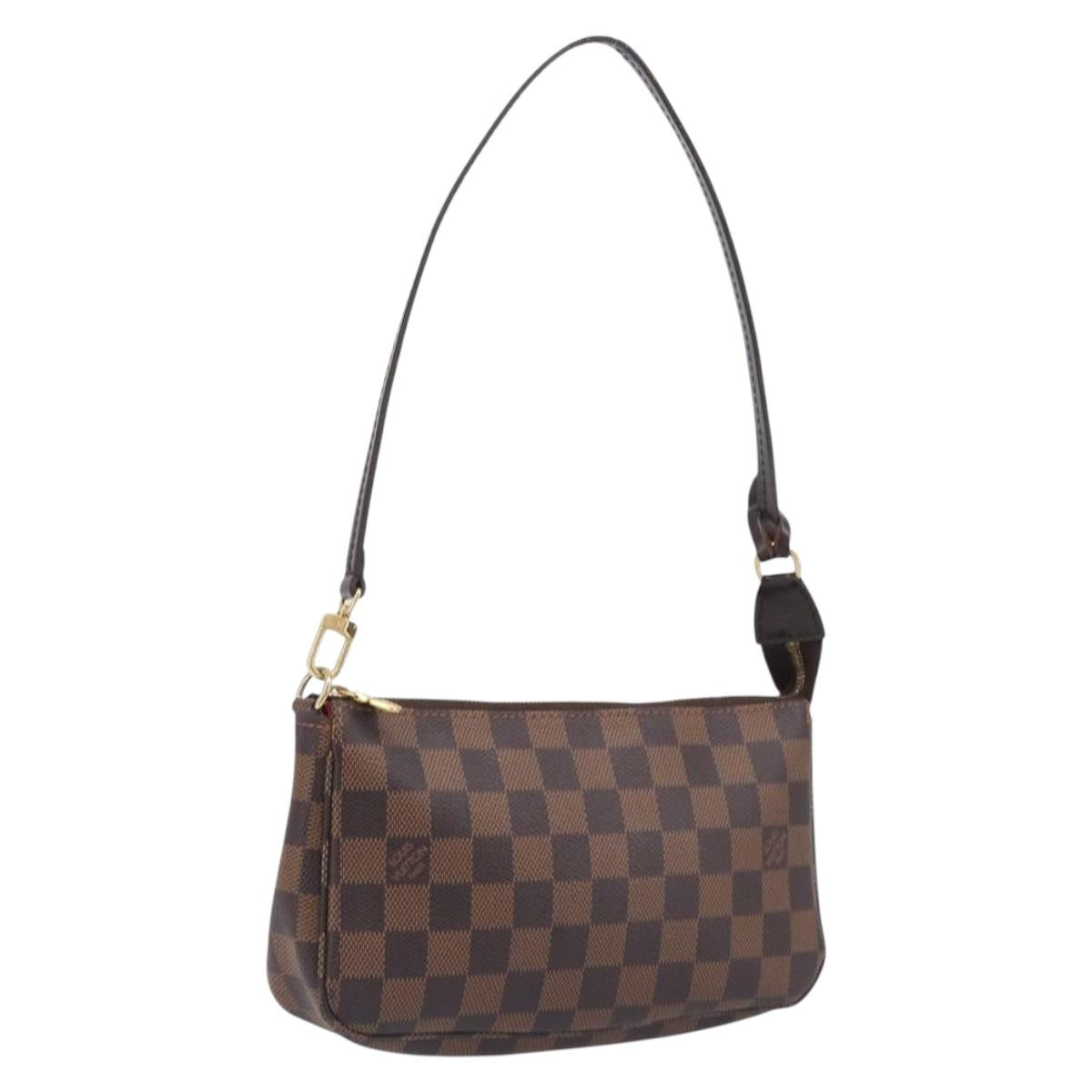LOUIS VUITTON Damier Ebene Pochette Accessoires Pouch N41206 LV Auth 206918V
