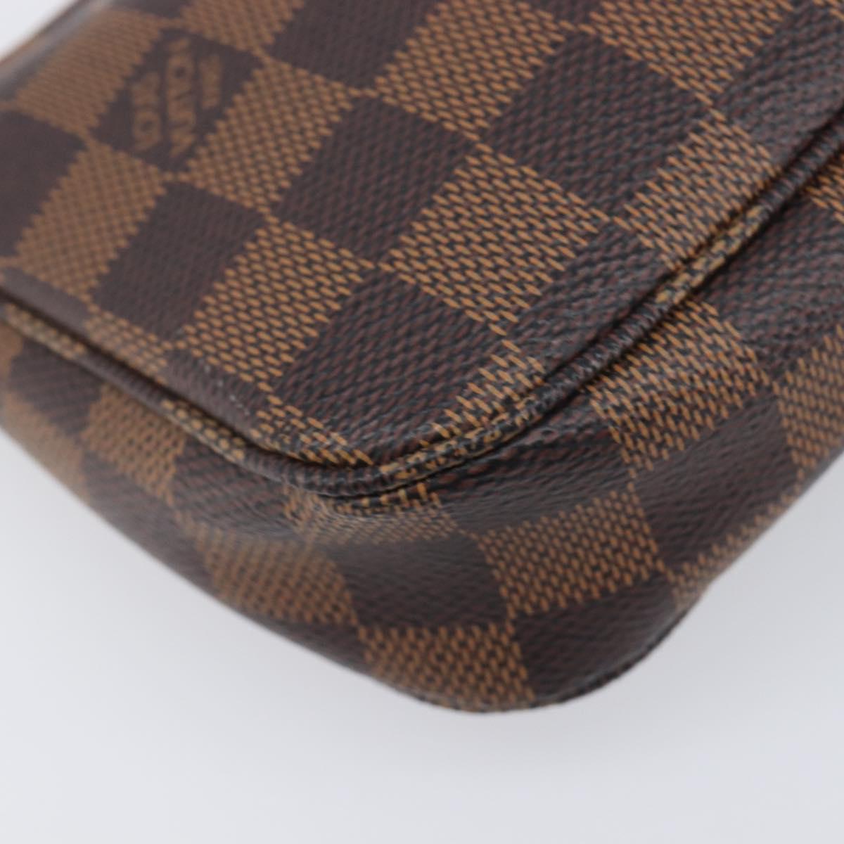 LOUIS VUITTON Damier Ebene Pochette Accessoires Pouch N41206 LV Auth 206918V