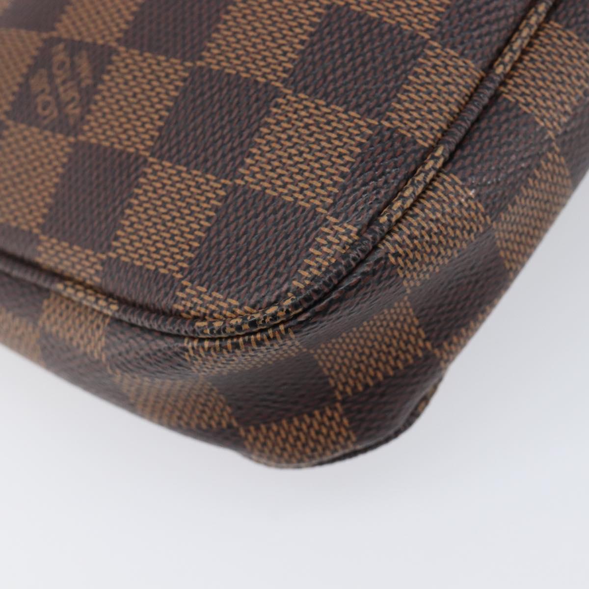 LOUIS VUITTON Damier Ebene Pochette Accessoires Pouch N41206 LV Auth 206918V