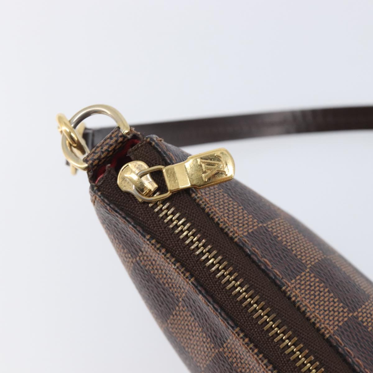 LOUIS VUITTON Damier Ebene Pochette Accessoires Pouch N41206 LV Auth 206918V