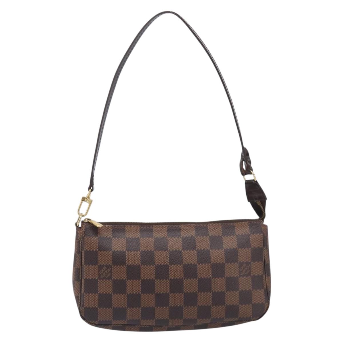 LOUIS VUITTON Damier Ebene Pochette Accessoires Pouch N41206 LV Auth 206918V