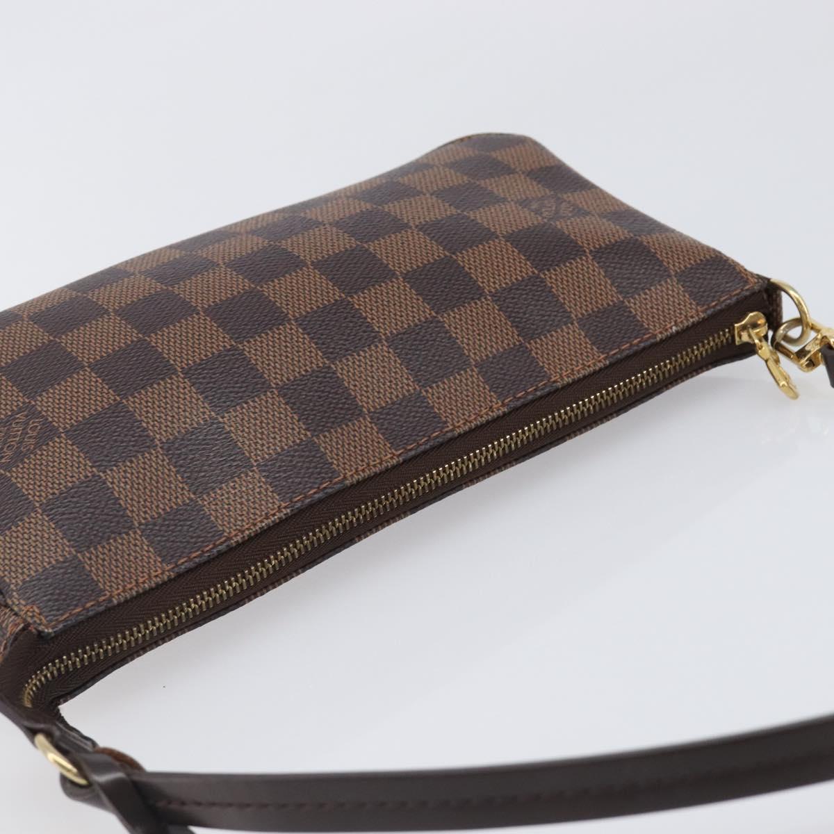 LOUIS VUITTON Damier Ebene Pochette Accessoires Pouch N41206 LV Auth 206918V