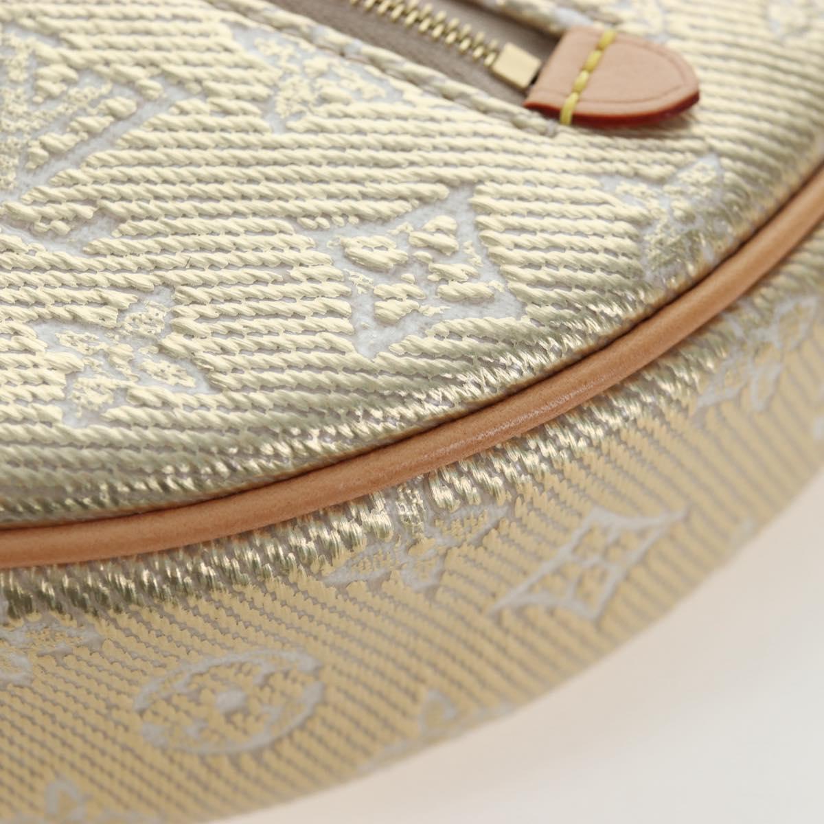 LOUIS VUITTON Monogram Laminated Jacquard Loop Bag Gold M22928 LV Auth 206919SM
