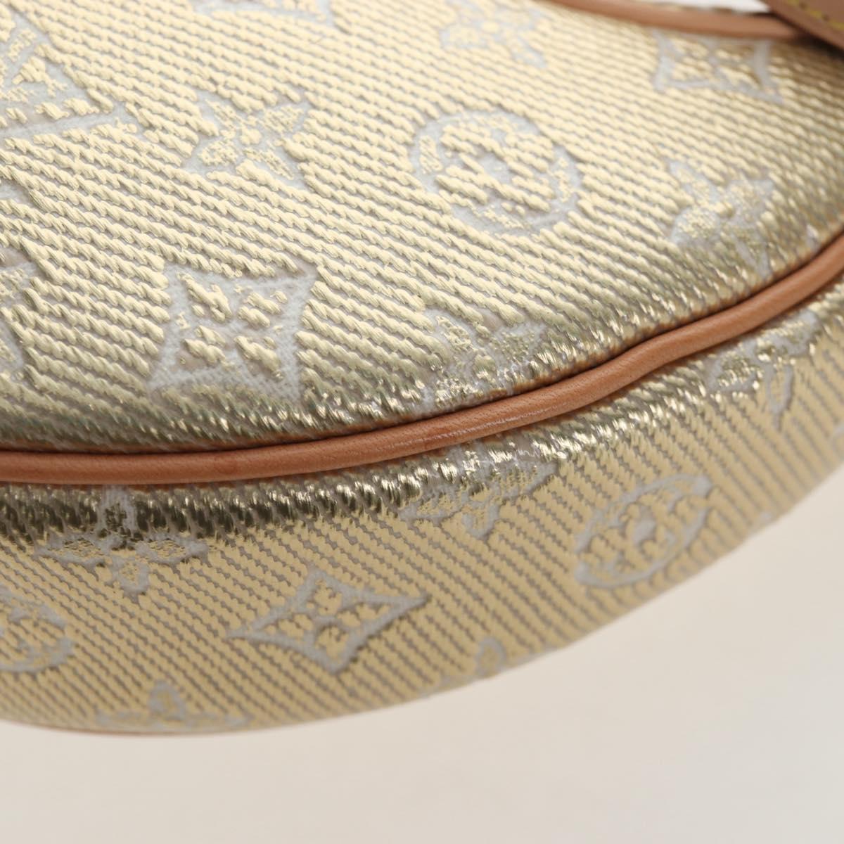 LOUIS VUITTON Monogram Laminated Jacquard Loop Bag Gold M22928 LV Auth 206919SM