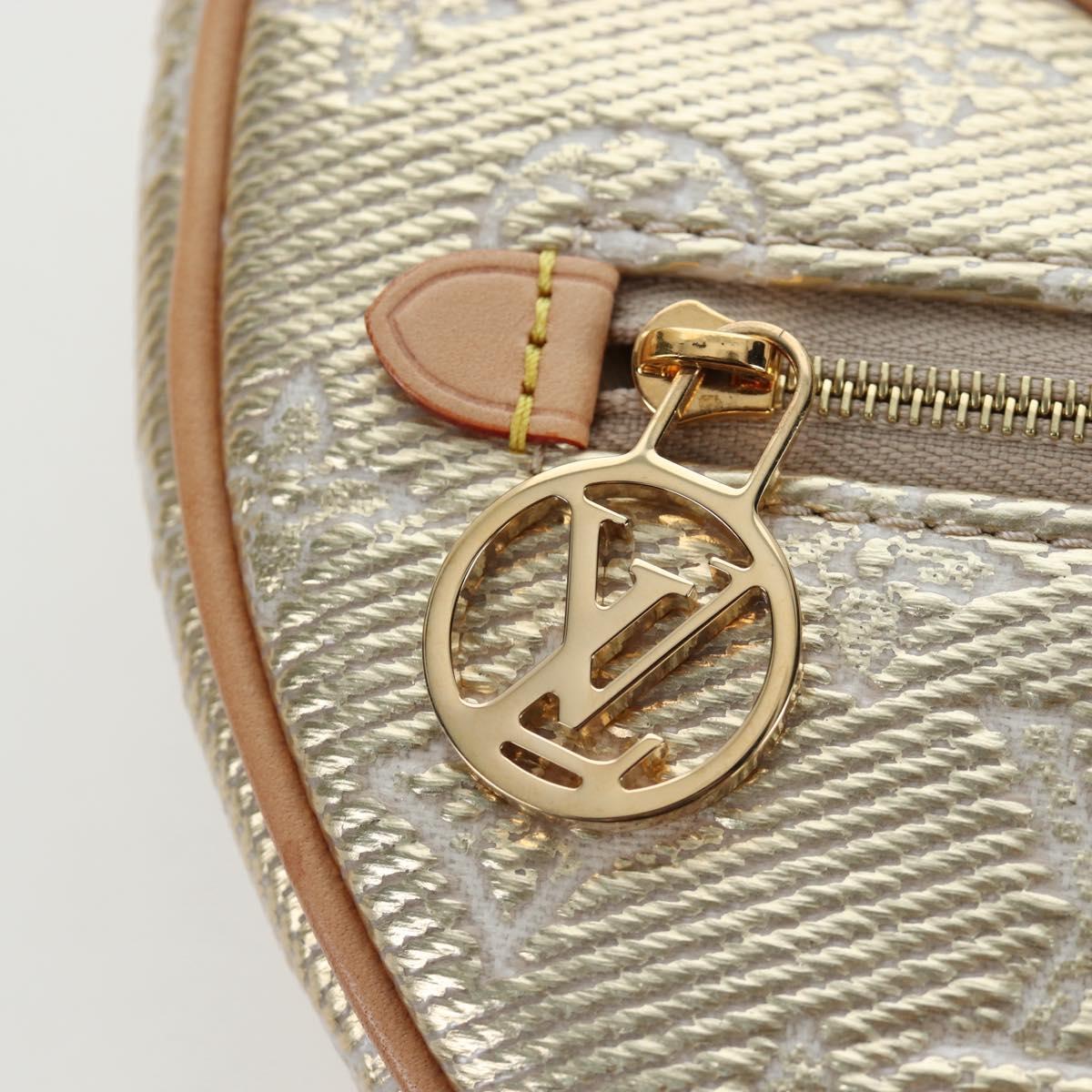 LOUIS VUITTON Monogram Laminated Jacquard Loop Bag Gold M22928 LV Auth 206919SM