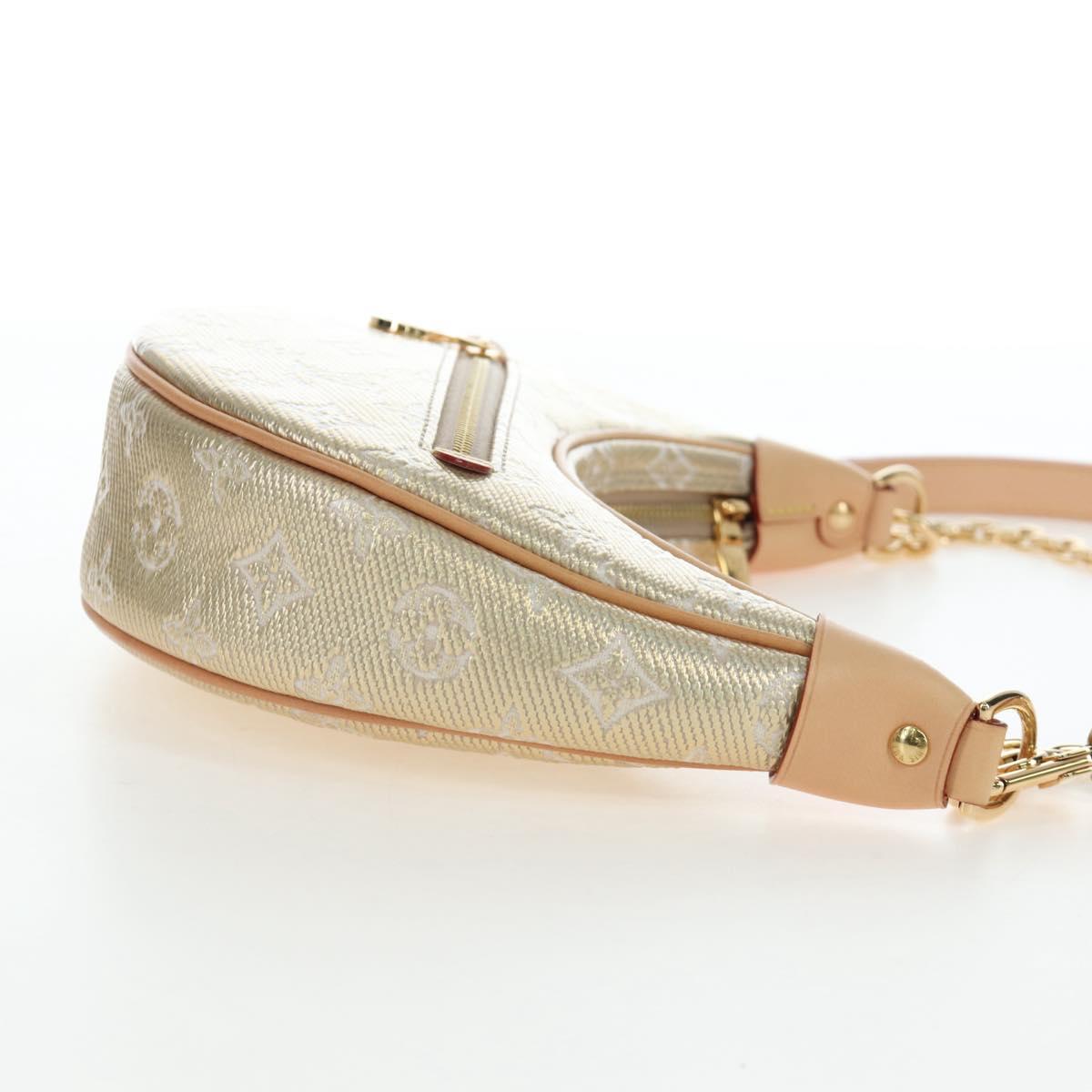 LOUIS VUITTON Monogram Laminated Jacquard Loop Bag Gold M22928 LV Auth 206919SM