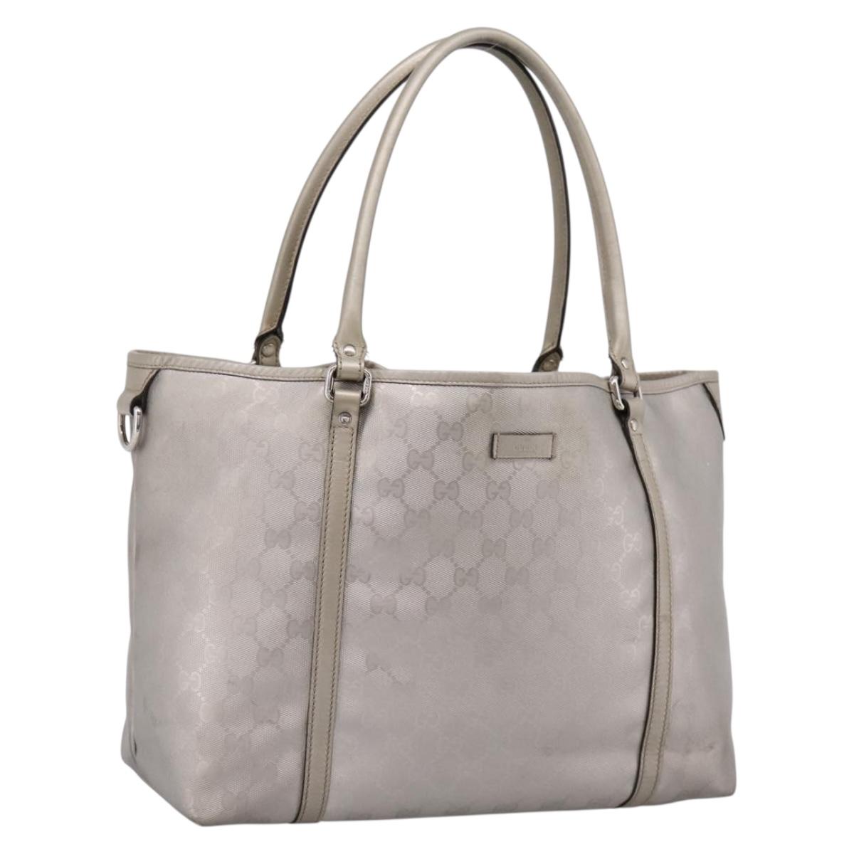 GUCCI GG Implementation Tote Bag PVC Champagne Gold 197953 Auth 206922