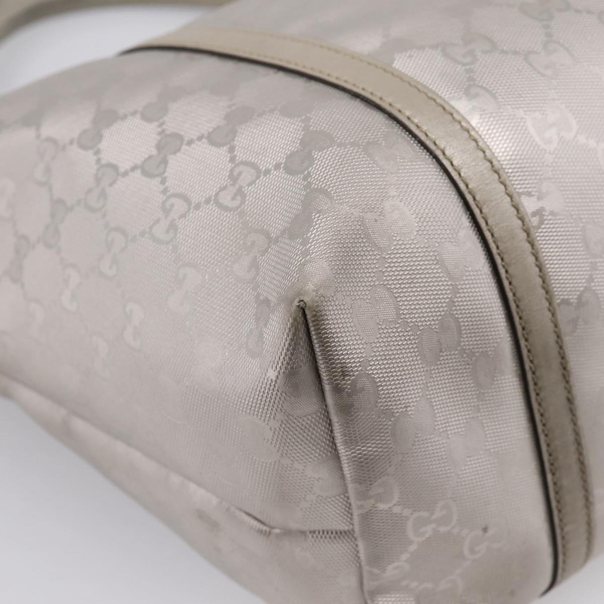 GUCCI GG Implementation Tote Bag PVC Champagne Gold 197953 Auth 206922