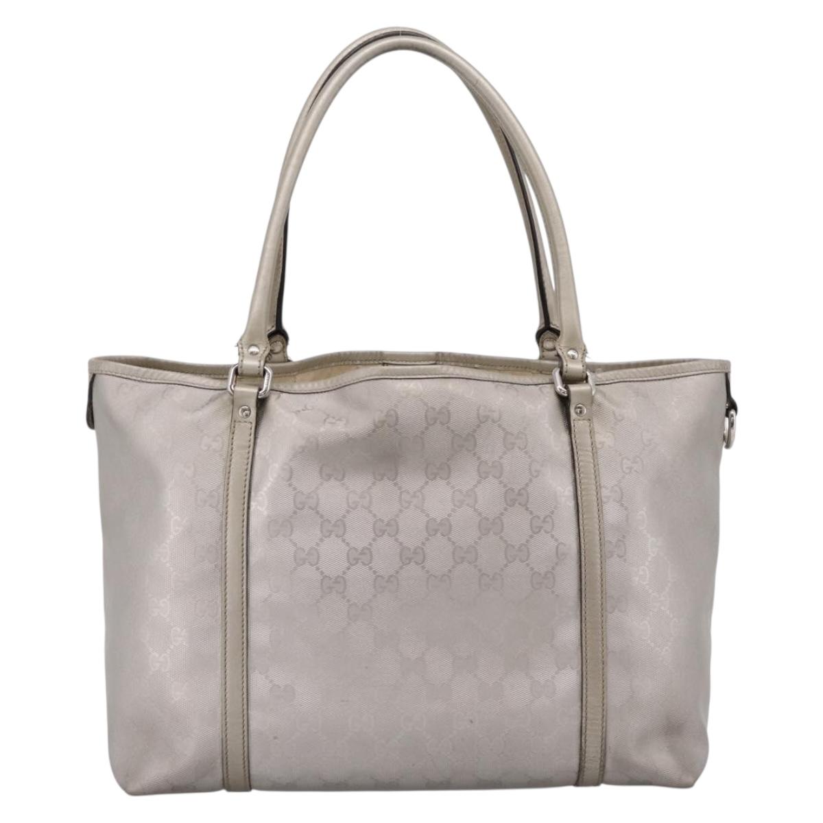 GUCCI GG Implementation Tote Bag PVC Champagne Gold 197953 Auth 206922
