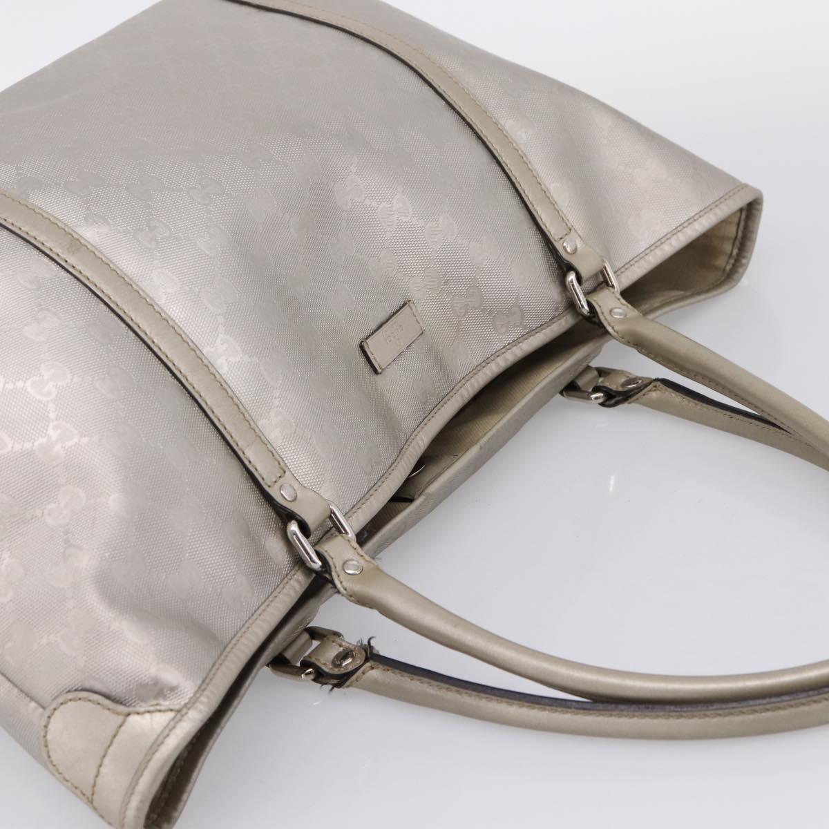 GUCCI GG Implementation Tote Bag PVC Champagne Gold 197953 Auth 206922