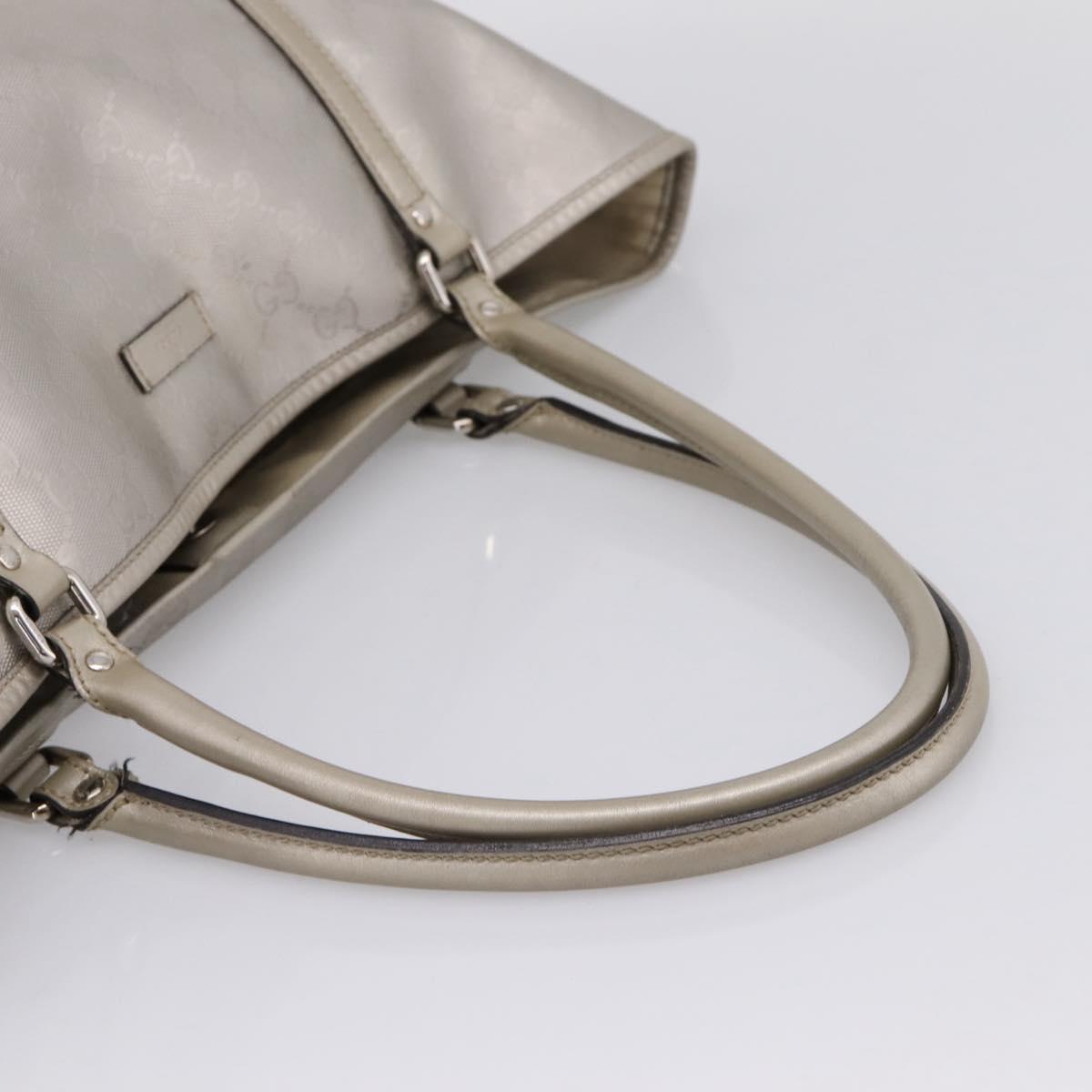 GUCCI GG Implementation Tote Bag PVC Champagne Gold 197953 Auth 206922