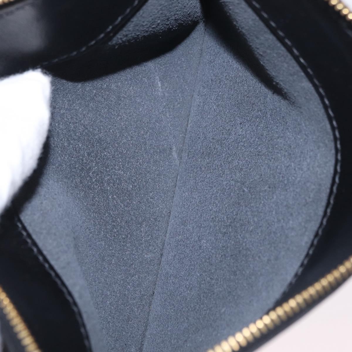 Miu Miu Bamboo Handle Hand Bag Leather 2way Black Gold Auth 206928M